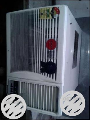 White Window Type AC Unit