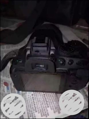 Black DSLR Camera