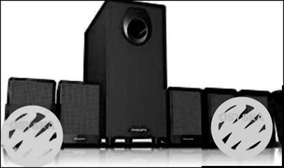 Black Philips 5.1 Channel Multimedia Speakers