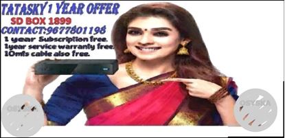 Festival Offer For Tatasky Sd Box One Year Pack At Rs1899
