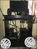 Black Computer Monitor, Keyboard, Mouse And Tower