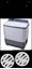 LG 7kg semi automatic washing machine