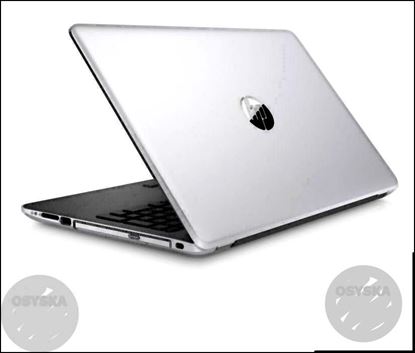 Silver-colored HP Laptop