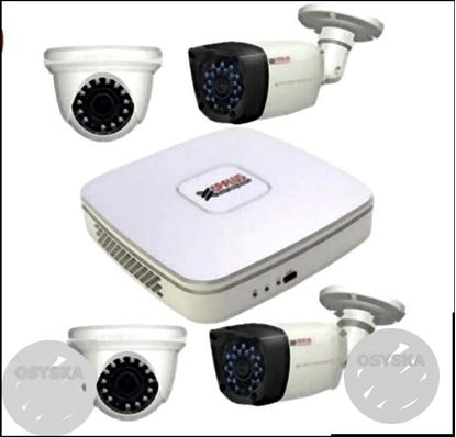 White CP Plus Set-top Box With Cameras