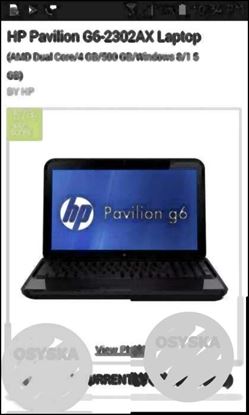 Hp Pavilion g6 series modal