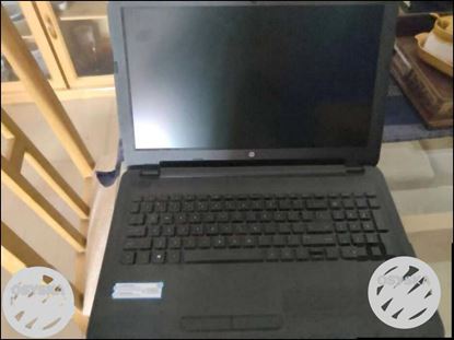 Black And Gray HP Laptop