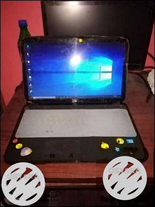 Black And Gray HP Laptop