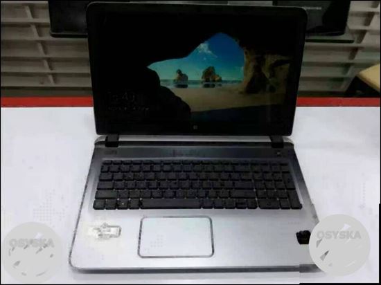 Black And Gray HP Laptop