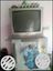 Gray CRT Television With Remote