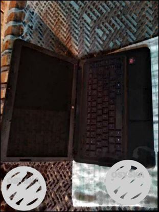 Black Laptop Computer With Charger