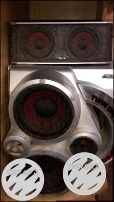 Gray And Black Subwoofer Speaker