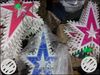 Three Red And Blue Star Decors