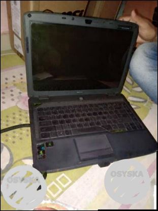 Black And Gray HP Laptop