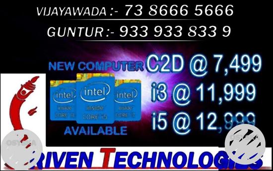 GST READY New Computer 1Year Warranty - SrivenTechnologies Guntur Amar