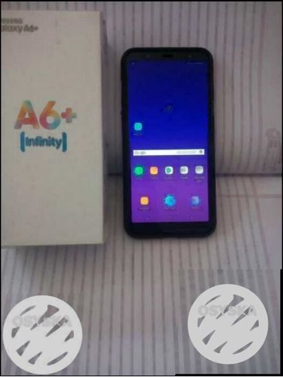 Samsung A6plus 4month old with box full kitt TIME