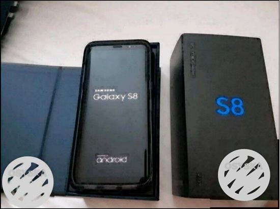 Samsung s8 blue color 4 gb ram 64 gb rom all accessories ke sath 3 mon