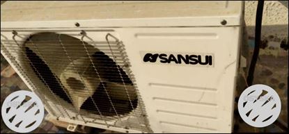 White Sansui Outdoor AC Unit