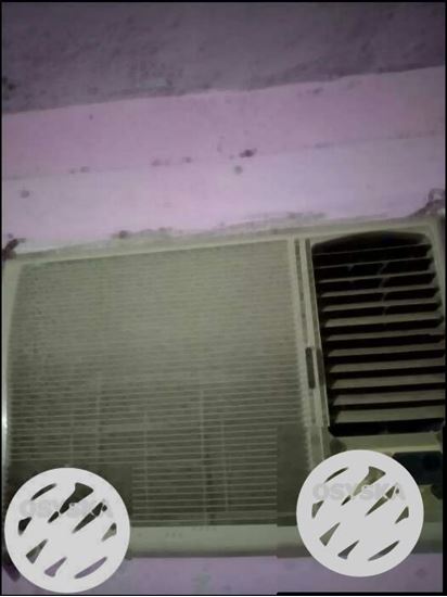 White LG Window-type Air Conditioner